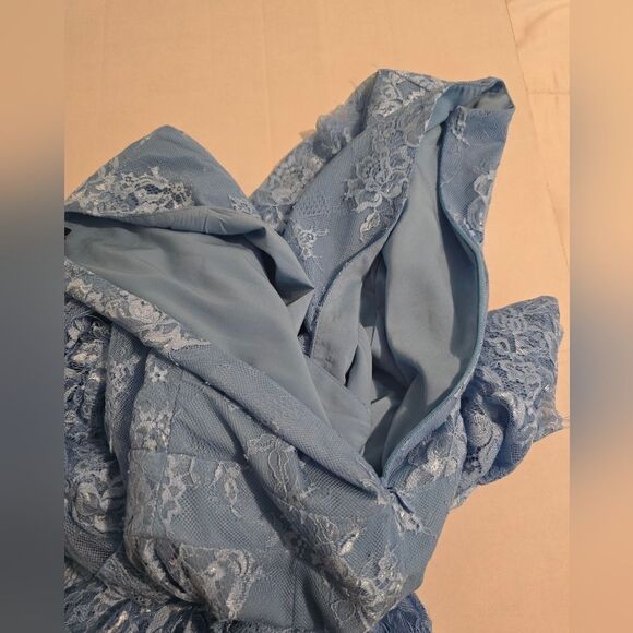 NBD Amanda Long Sleeve Mini Dress in French Blue Size XXS - Picture 3 of 10
